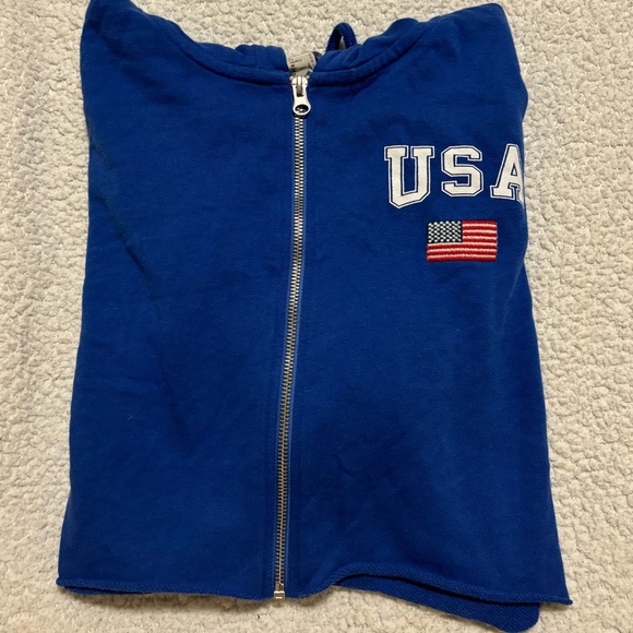 USA Cropped Zip Up - Picture 14 of 16